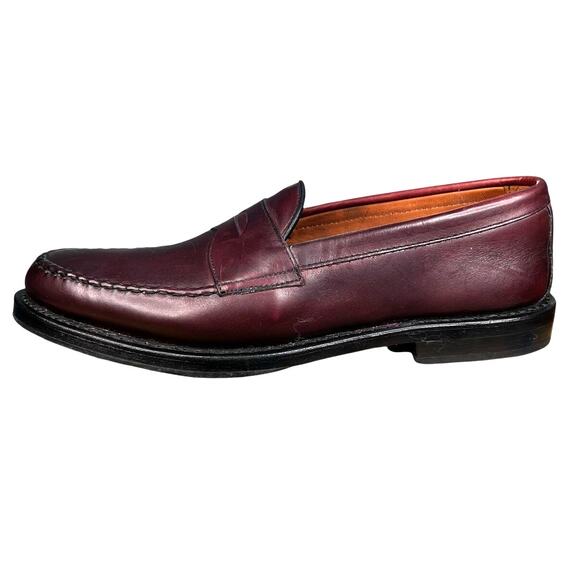 Allen Edmonds Men’s Patriot Burgundy Leather Penny Loafer Size US 8.5 D main image 11